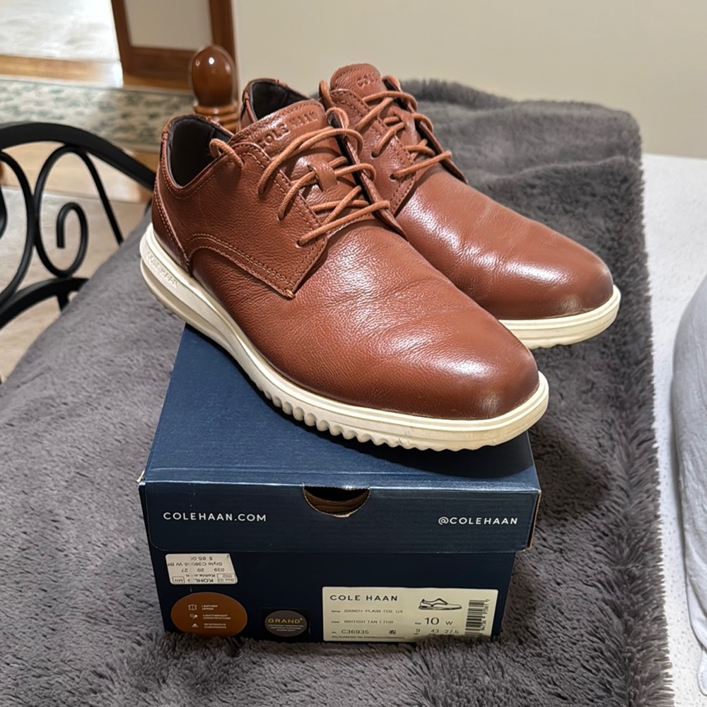 Cole Haan Brown Leather Oxford Shoes